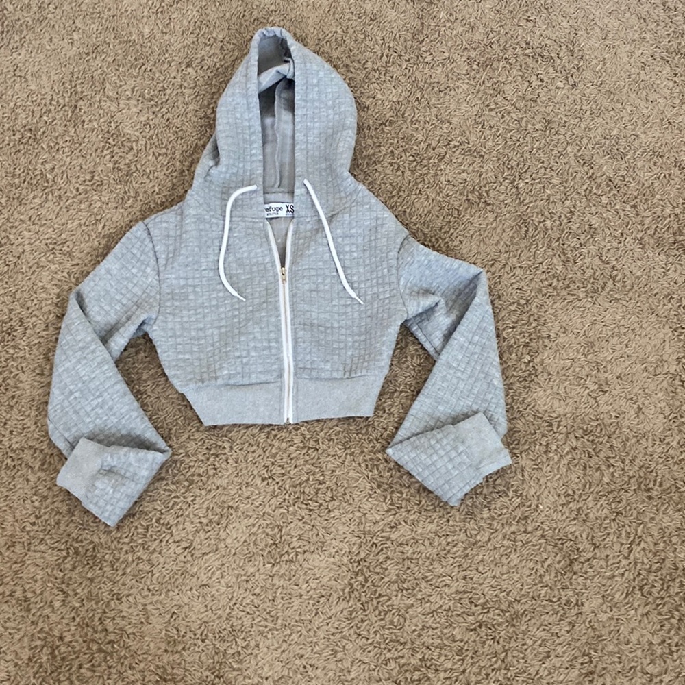 Grey cropped jacket